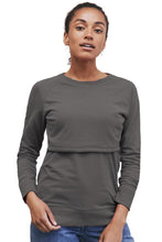Boob Design B. Warmer Organic Nursing Sweatshirt - Magnet - S