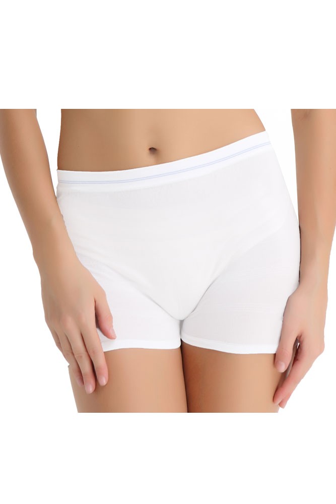 Molly High Waist Seamless Mesh Disposable Delivery Panty (3 pk.) - White- 3-pack - S/M