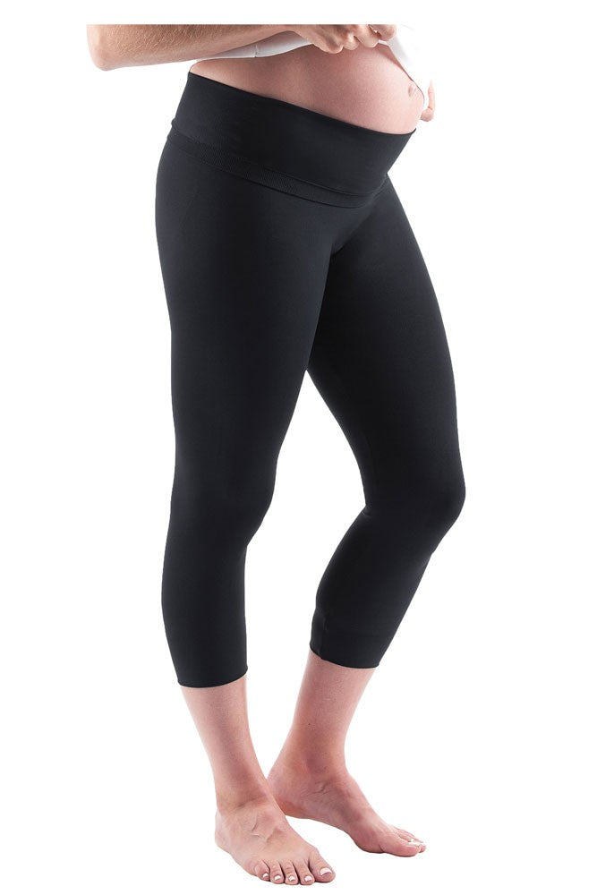 Belly Bandit Bump Support™ Capri Leggings - Black - L – Figure 8 Outlet